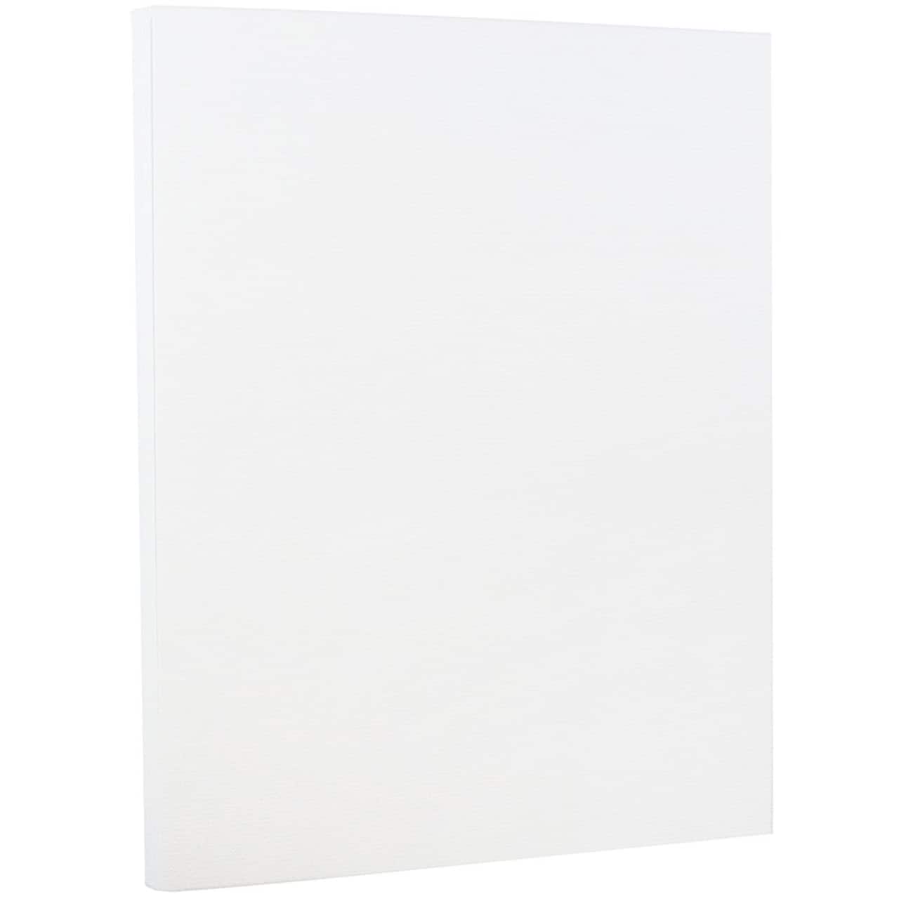 JAM Paper Strathmore Bright White 8.5" x 11" Cardstock, 50 Sheets